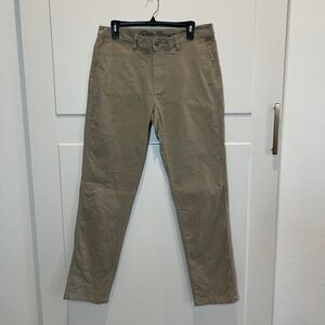 Eddie Bauer Tan Straight Leg Khaki Pants